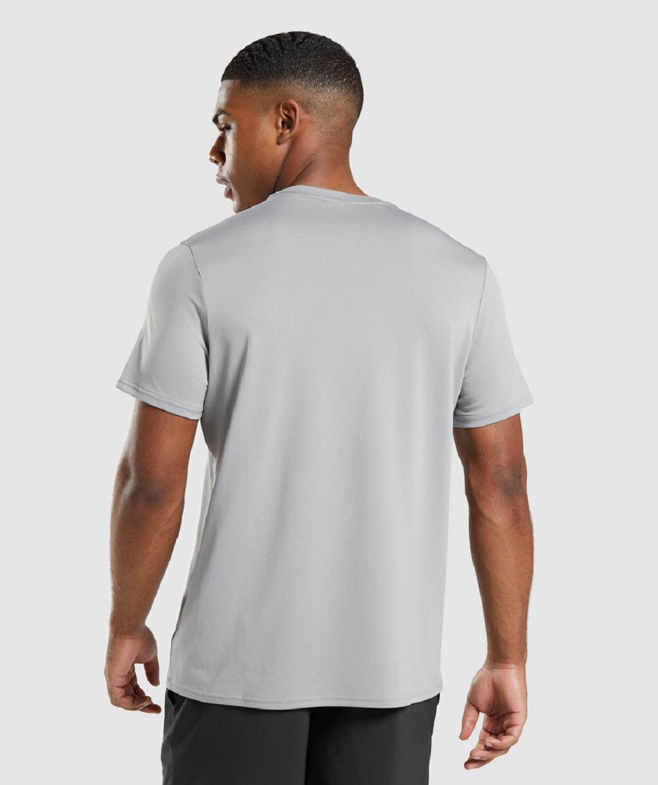 T Shirts Gymshark Arrival Regular Fit Hombre Gris | CO 3357JPQ